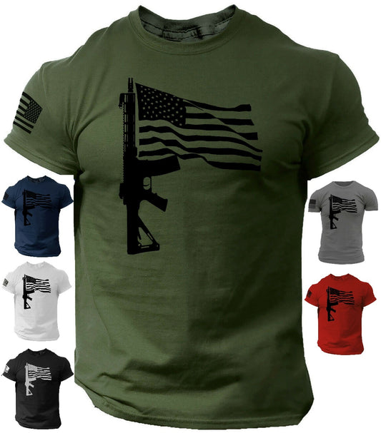 AR15 Flag T shirt